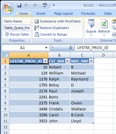 Excel results1